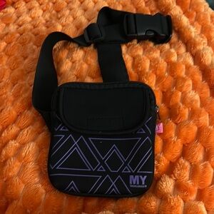 Black and Purple Fanny pack